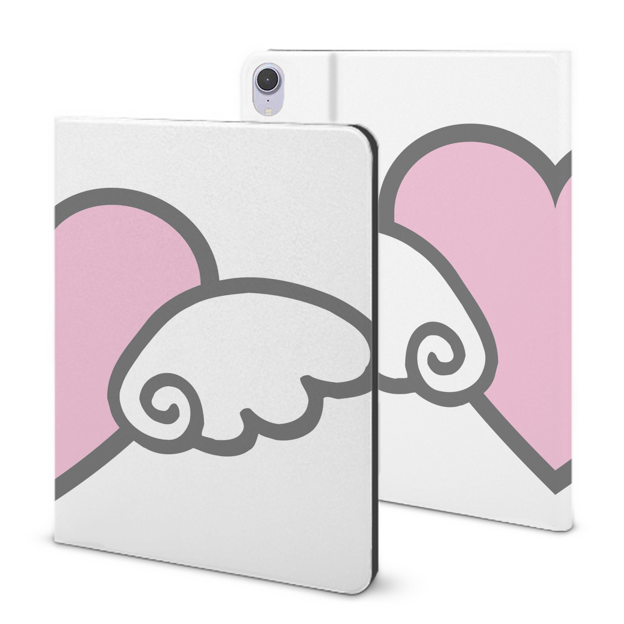 （画像用） Hello Kitty ハローキティ IPad ケース ブック型 PUレザー TPU 耐衝撃 軽量 薄型 ペン収納なし 全面保護 IPad 各モデル対応